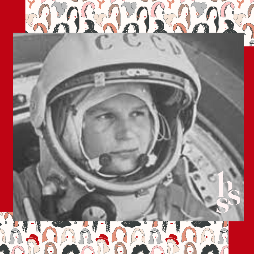 Photo of Valentina Tereshkova in space suit